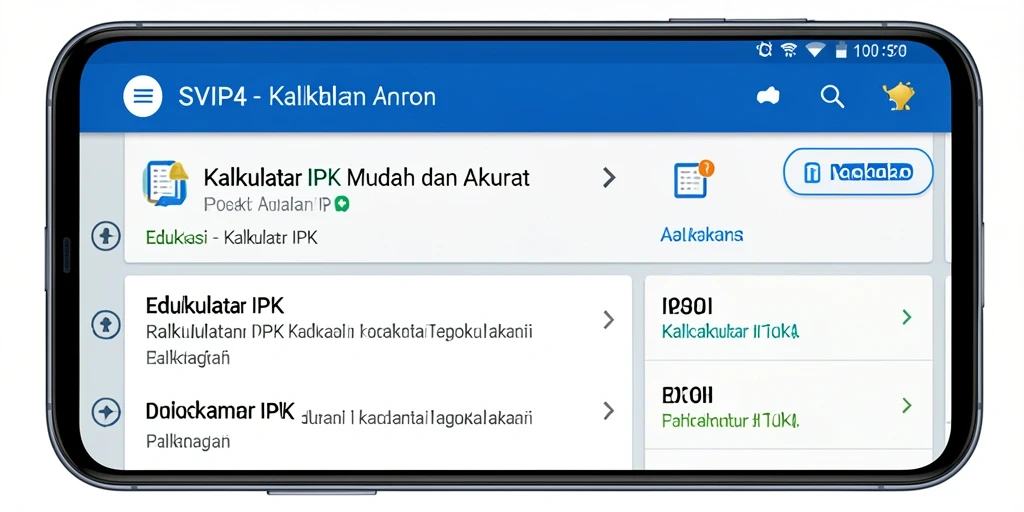 Tampilan antarmuka aplikasi SVIP4 yang menarik dan fungsional.